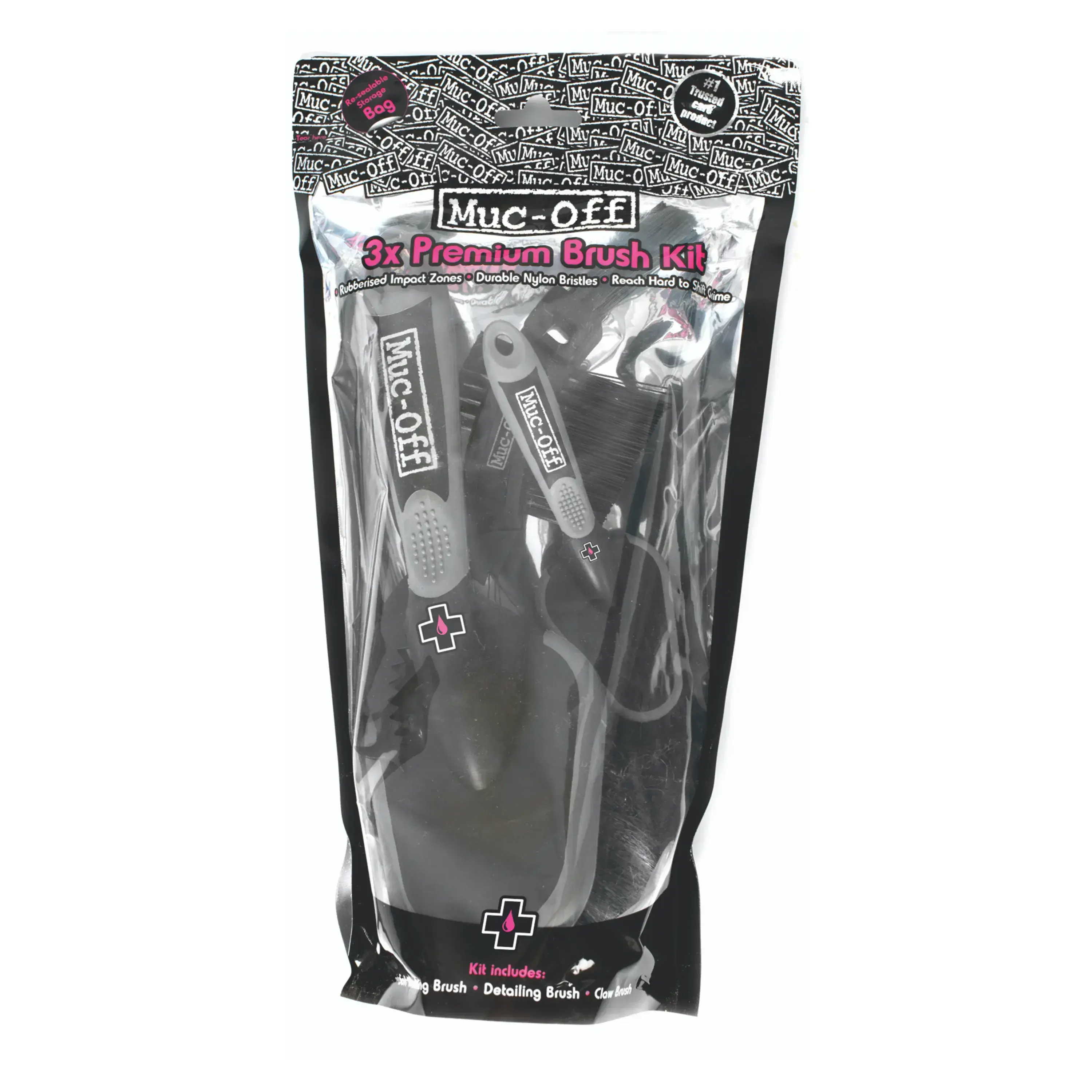 Muc-Off 3X Premium Brush Kit סט מברשות ניקוי לאופניים 5