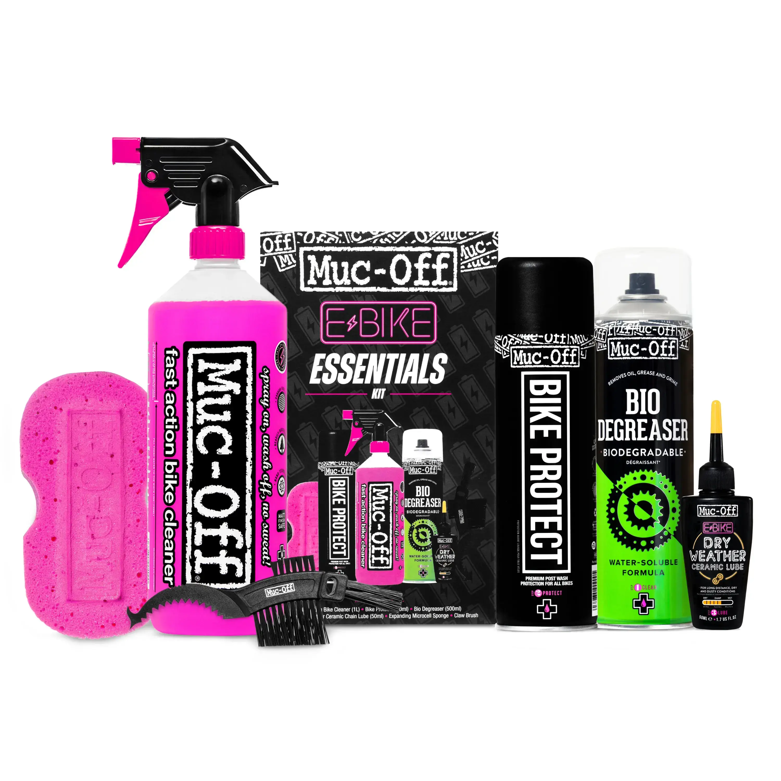 Muc-Off Ebike Essentials Kit Clean Protect & Lube
