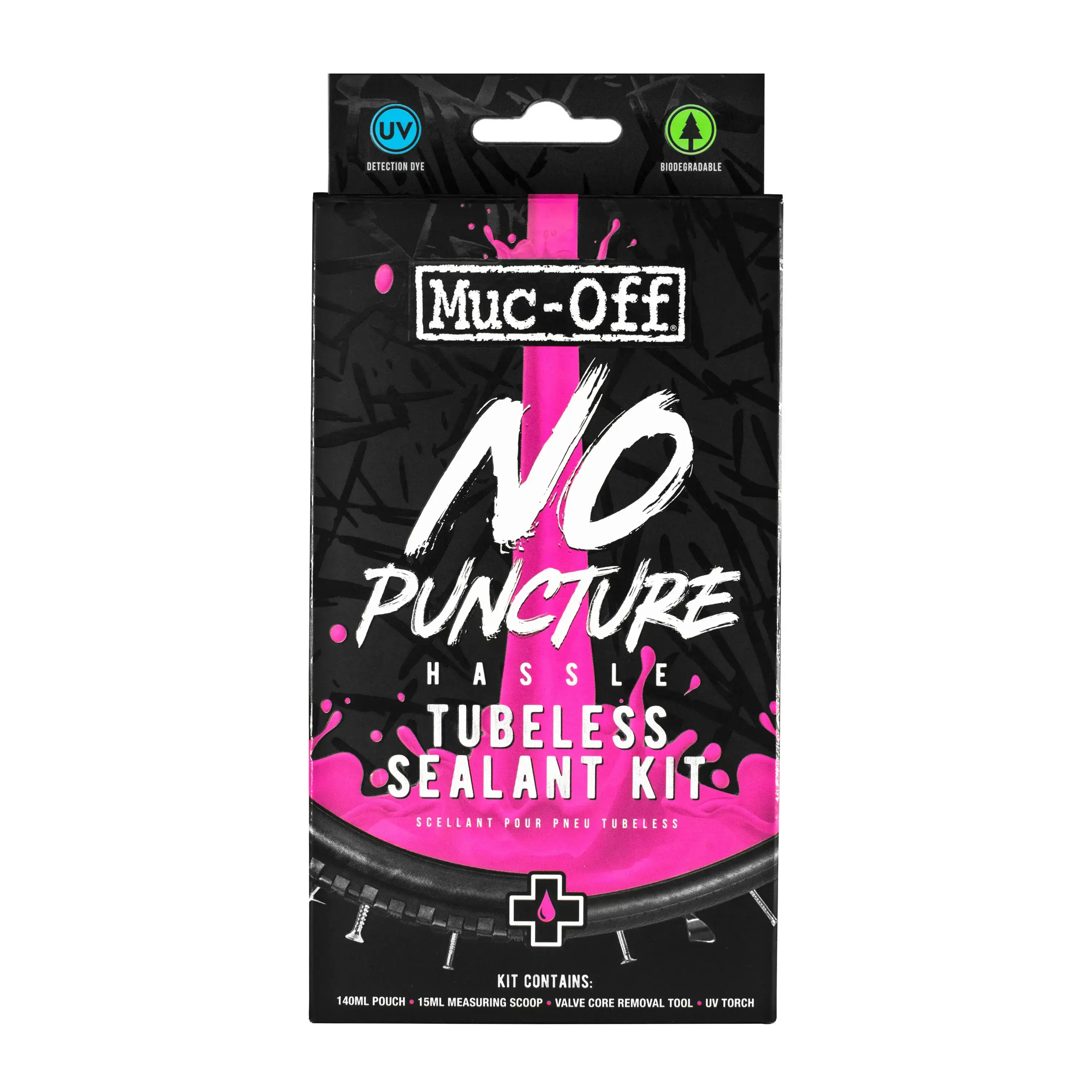 Muc-Off No Puncture Hassle Tubeless Sealant קיט נוזל טיובלס לאופניים 3