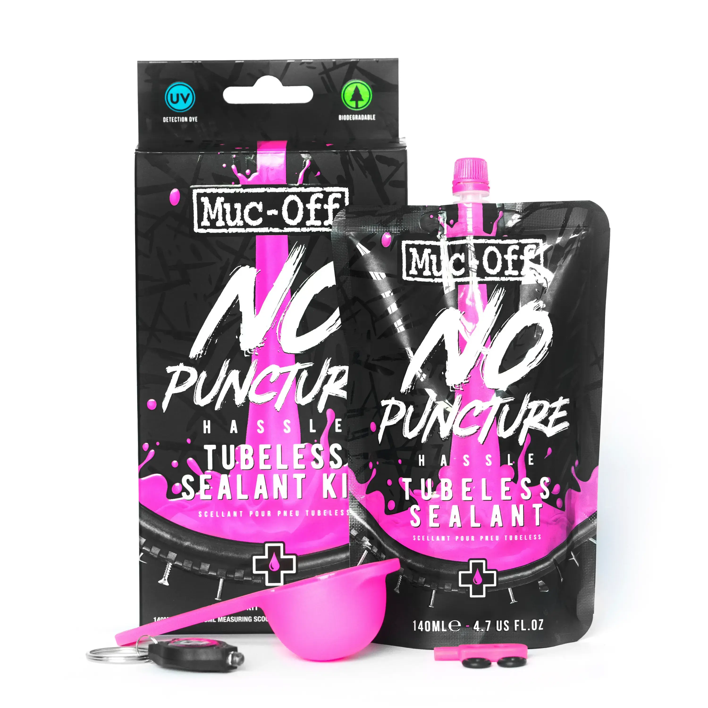 Muc-Off No Puncture Hassle Tubeless Sealant קיט נוזל טיובלס לאופניים 5