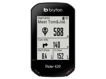 Bryton Rider 420 E מחשבון רכיבה לאופניים