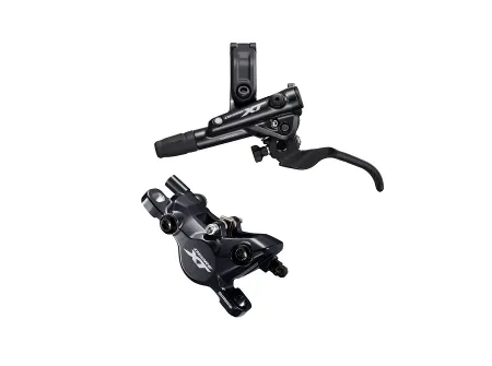 Shimano (8100) XT Disc Brake Left Front Assembled (Caliper, Lever, Resin Pad, w/o Fin, Hose)