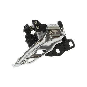 Shimano (785) Deore XT 10 Spd Double Front Derailleur Dual Pull, Top Swing