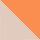 Apricot Orange/Limestone Beige