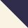 Ivory White/Navy Blue